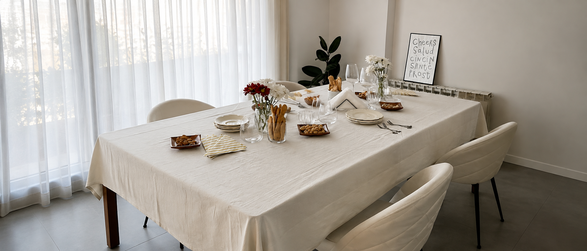 Serving bowls arranged for everyday dining and shared tables