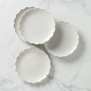 Blush Gold Rim Coupe Salad Decorative Plates