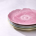 Yellow Floral Accent Decorative Plates, Set of 4 - Image 3