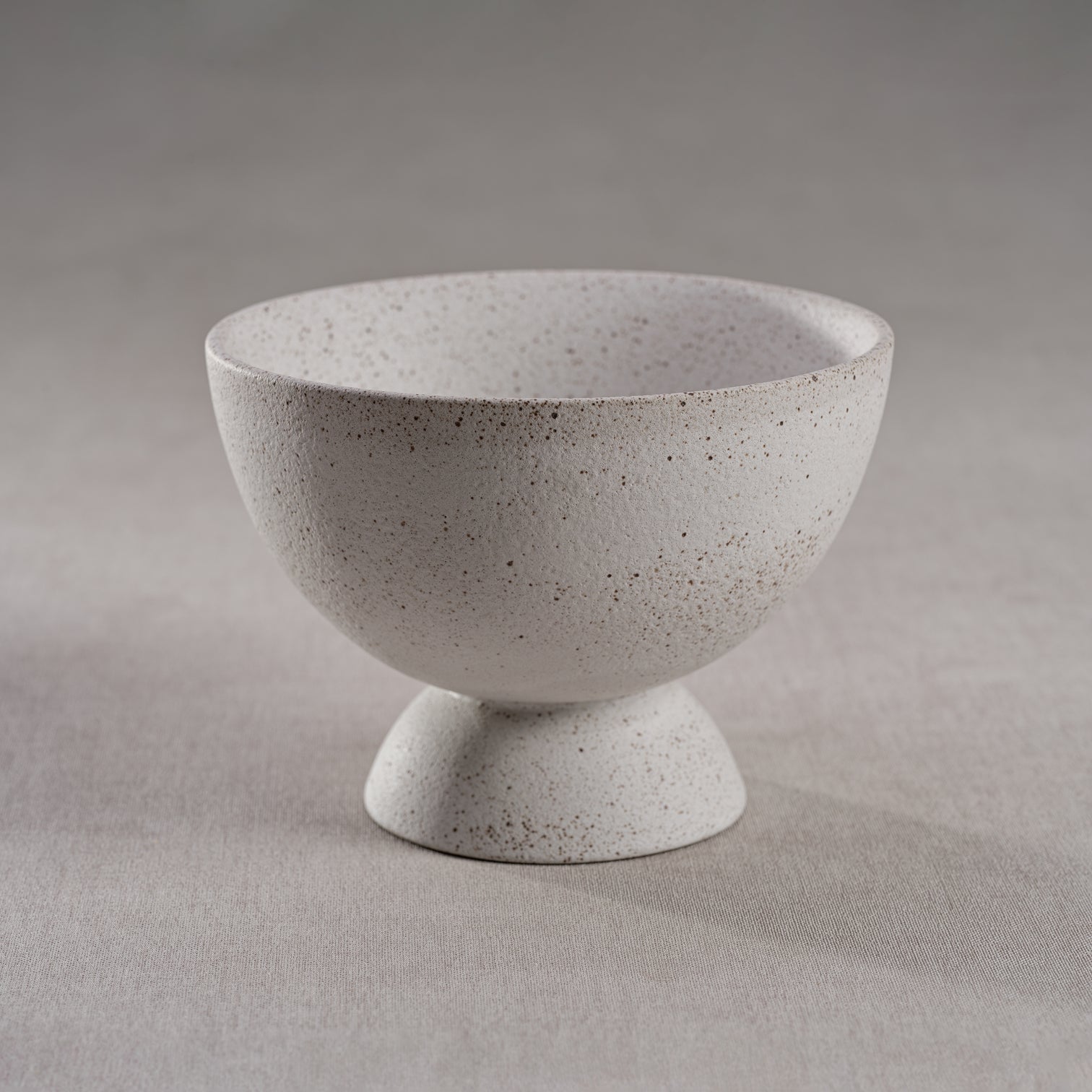 Textured Ceramic Footed Bowl