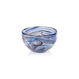 Multi Blue Glass Bowl