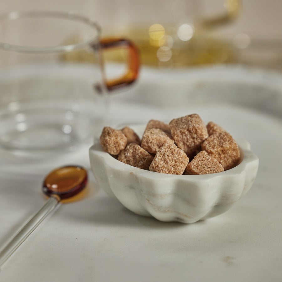 Scalloped Marble Condiment Bowl - Image 2