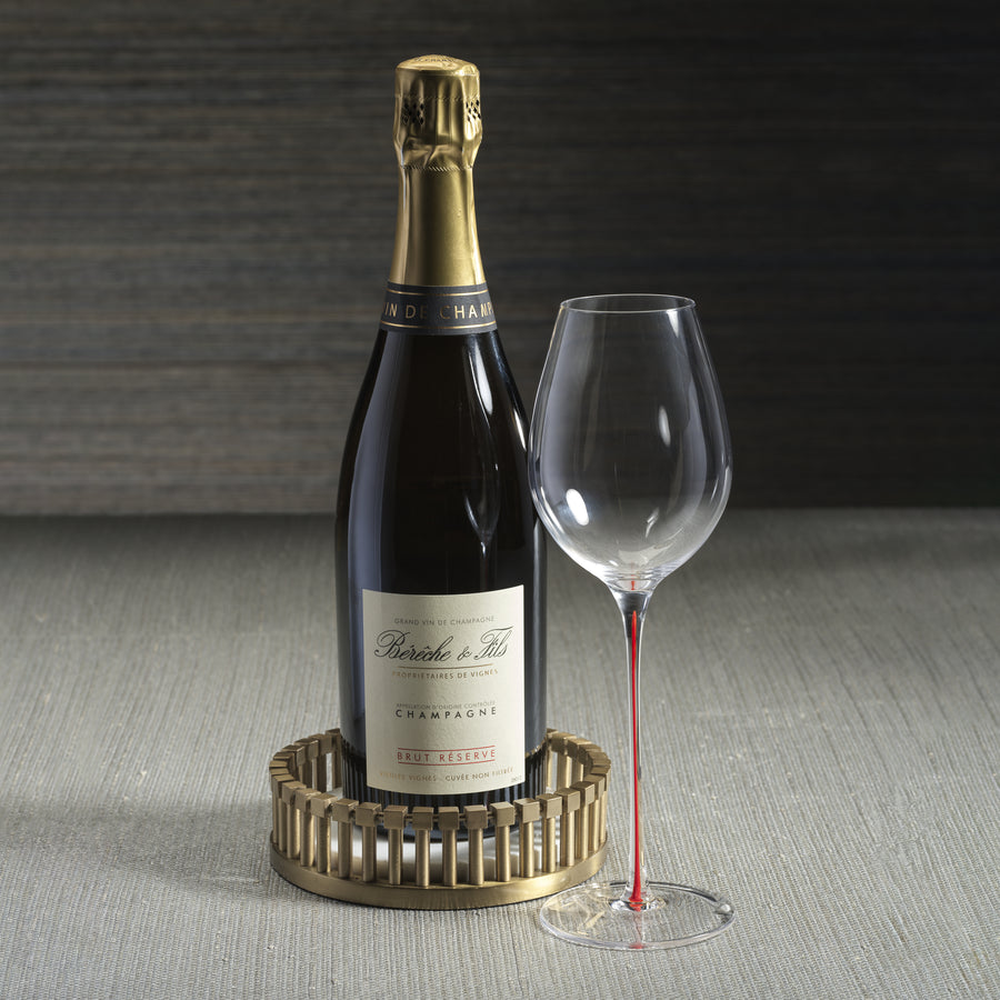 Sculptural Metal and Marble Bottle Coaster - Image 5