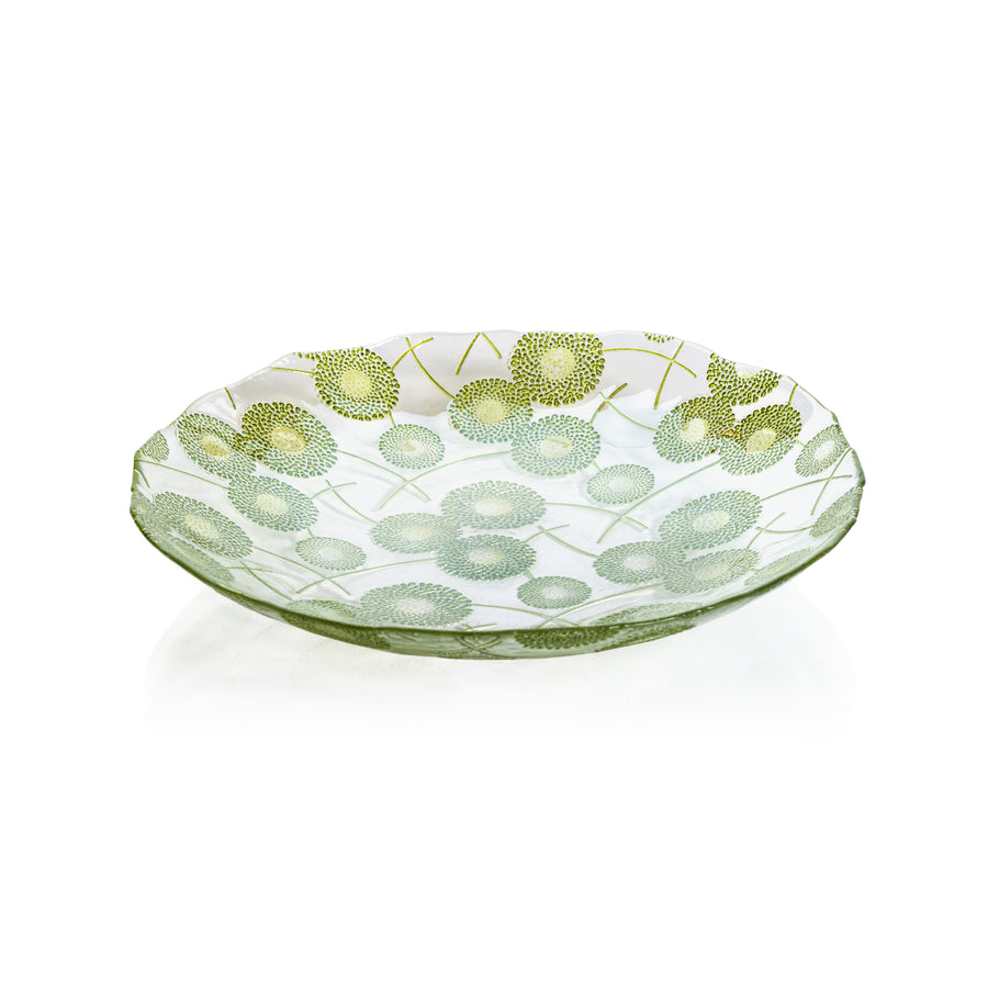 Green Luster Glass Serving Bowl - Image 2