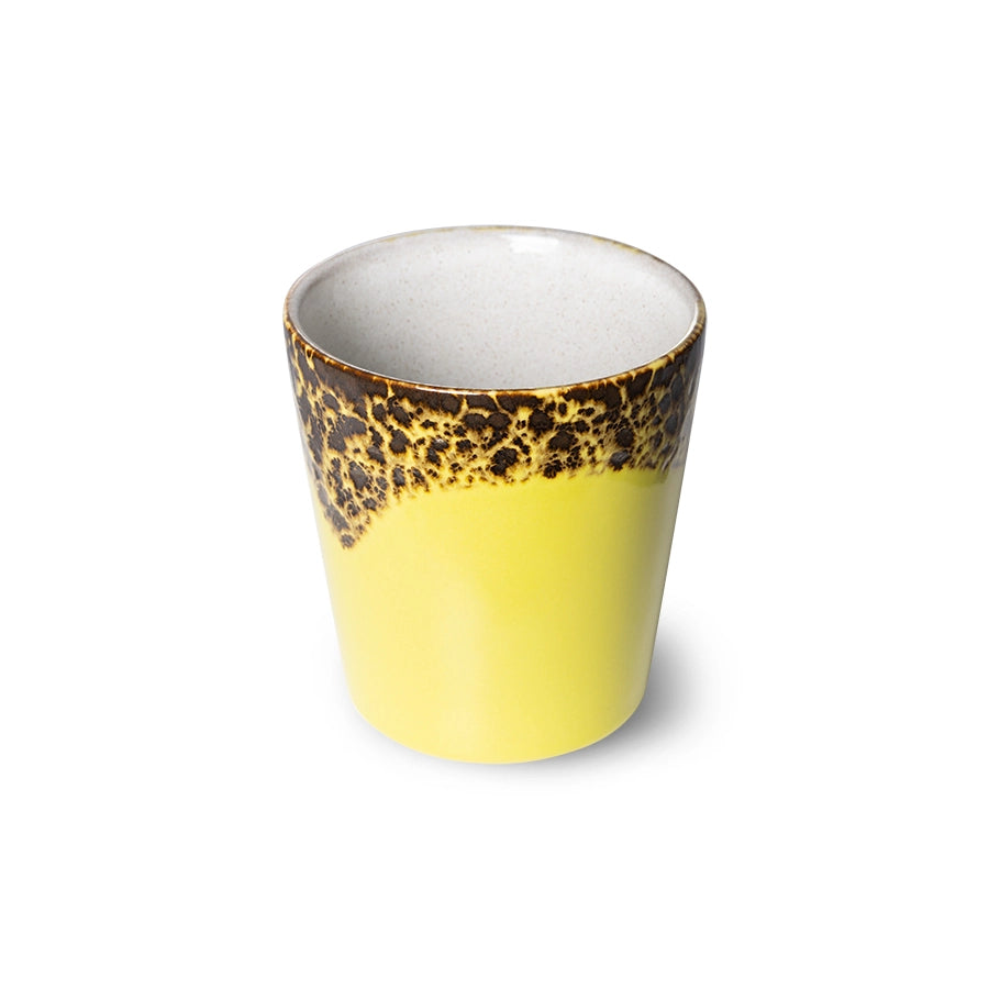 Yellow Reactive Glaze Coffee Cup - Image 2