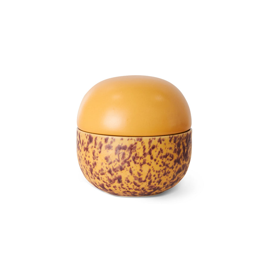 Small Stoneware Sugar Pot with Lid