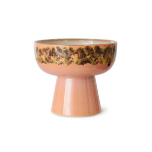 Large Footed Tapas Bowl - Reactive Glaze