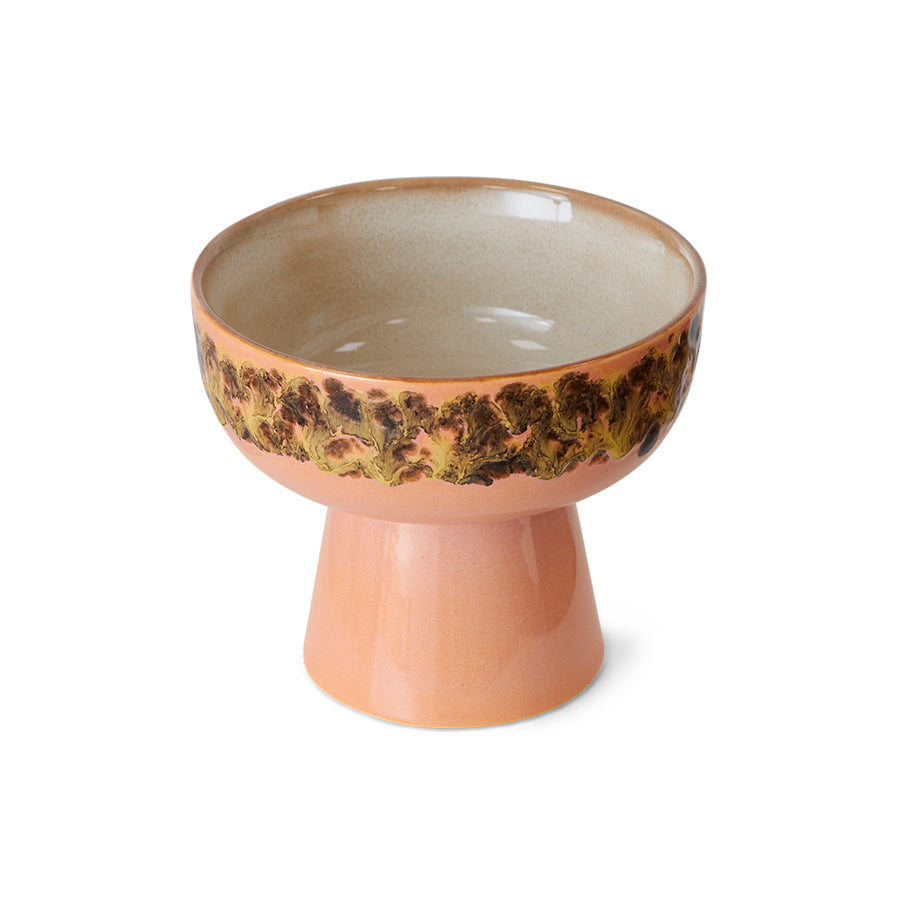 Large Footed Tapas Bowl - Reactive Glaze - Image 2